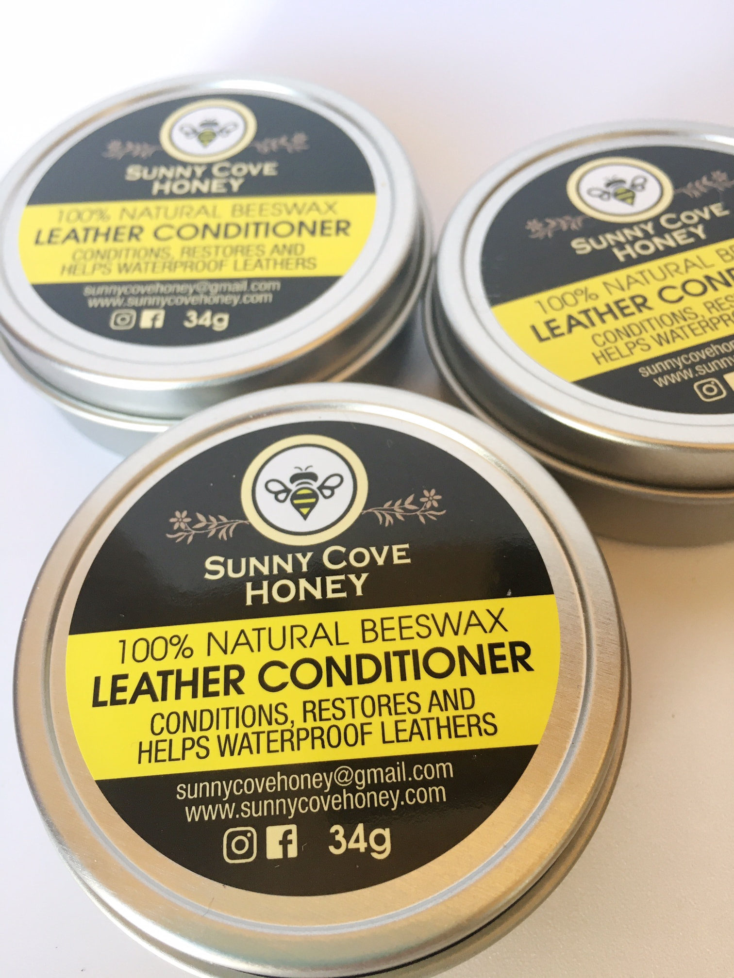 Beeswax Leather Conditioner 250ml - Honeysuckle House of Honey